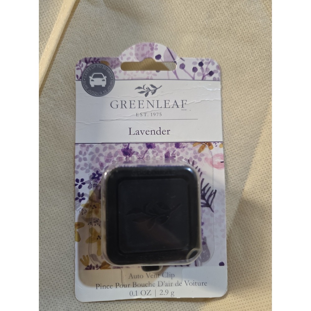 Greenleaf Gifts Highly Fragranced Auto Vent Clip Air Freshener-Lavender New